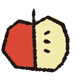 りんごのイラスト
